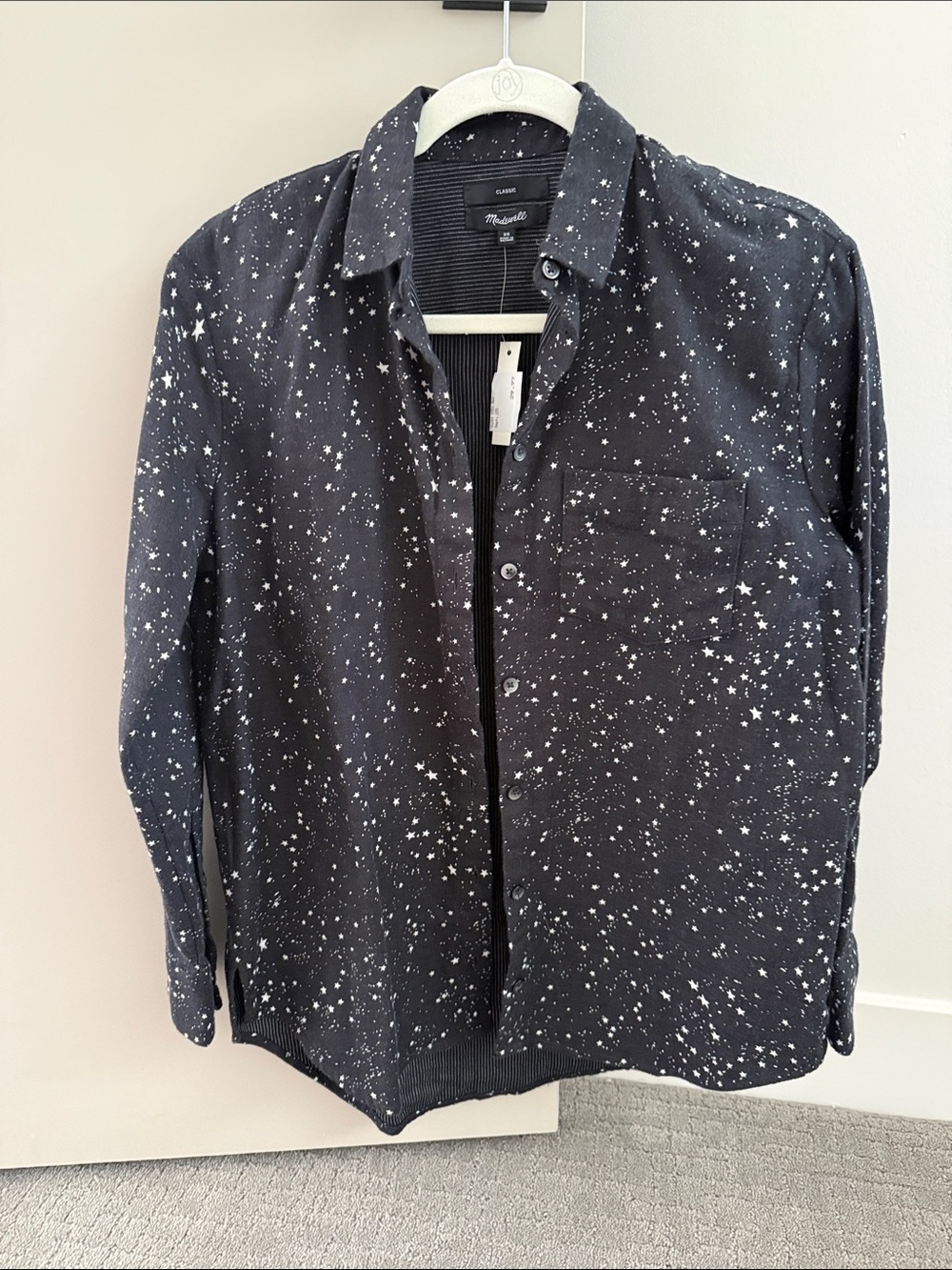 Madewell Black Starprint Button-Down Shirt